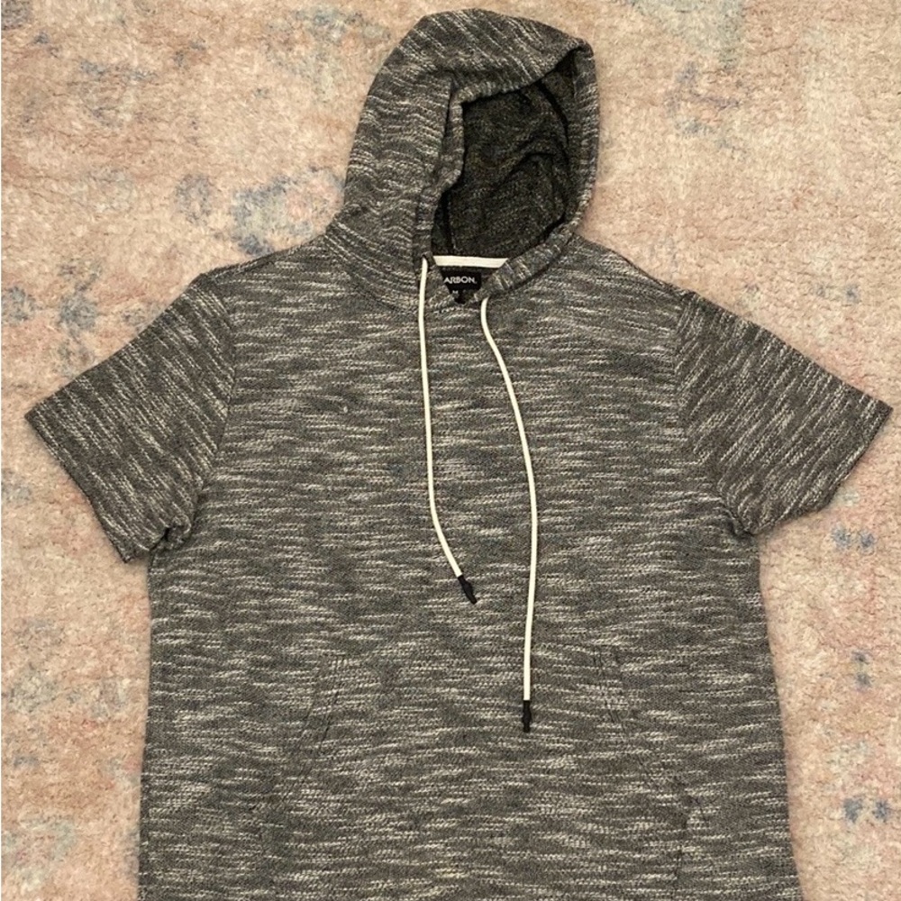 Men’s Carbon short sleeve hoodie